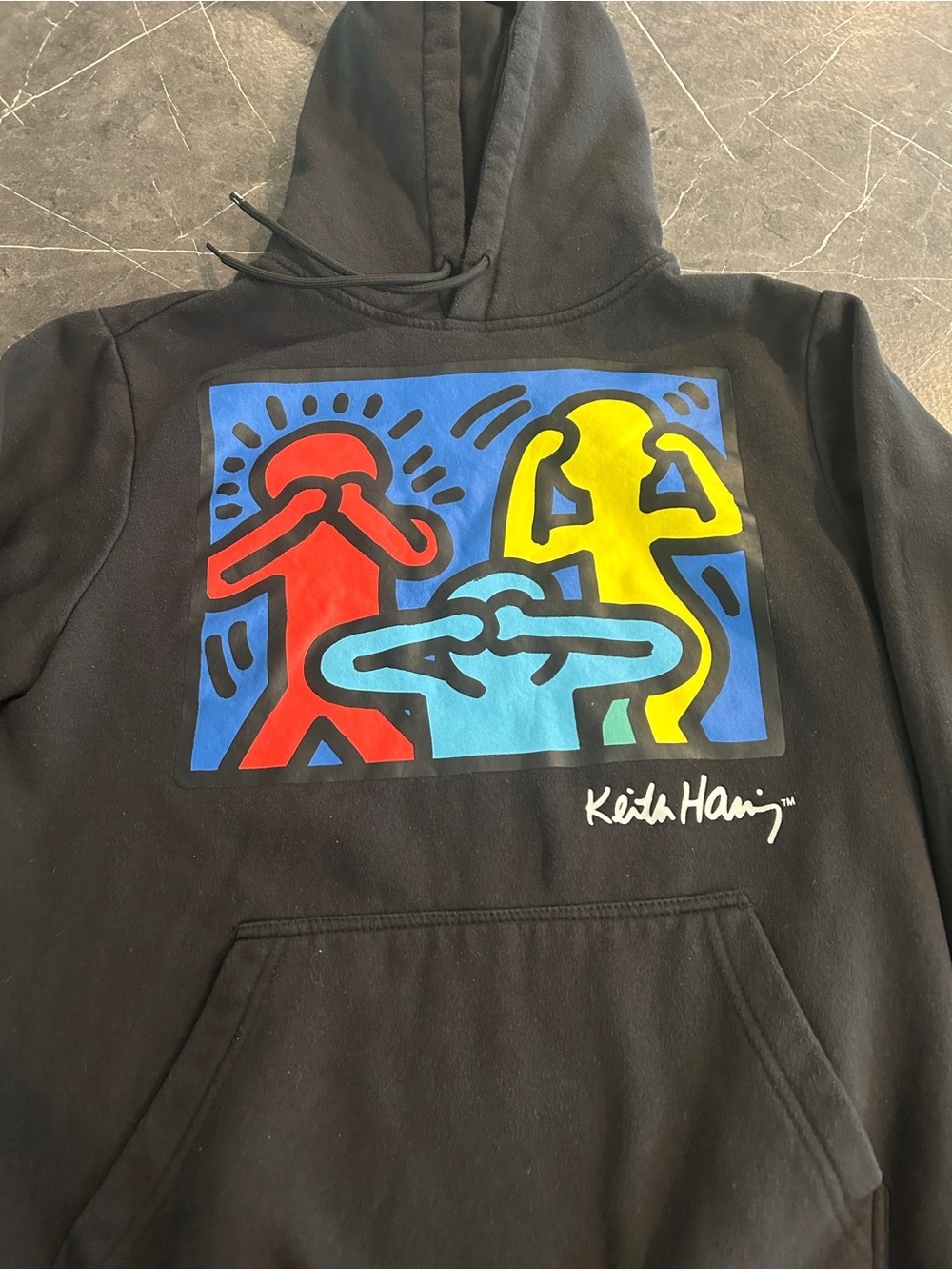 Reason Black Hoodie with Red, Blue and Yellow Graphics